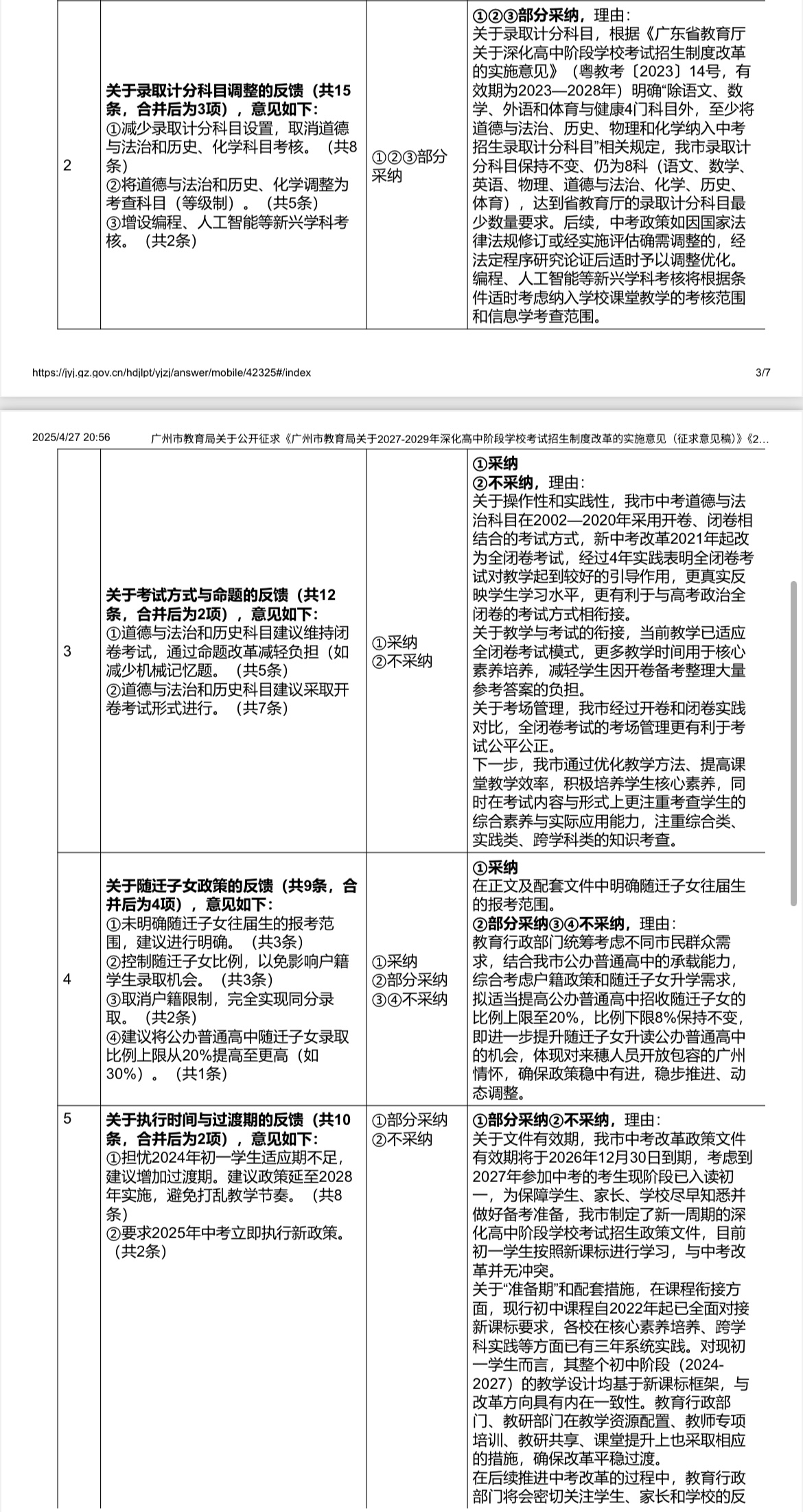 广州中考改革公开征求意见结果出炉！这些意见被采纳