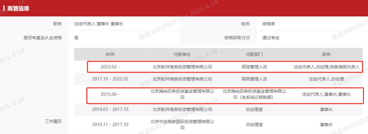 知名歌手胡海泉，旗下私募又领罚单！公司回应：2017年已完成整改 