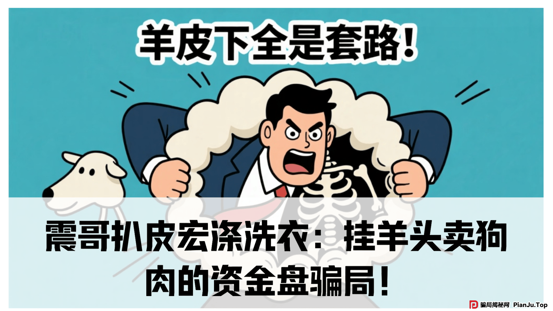 震哥扒皮宏涤洗衣：挂羊头卖狗肉的资金盘骗局！
