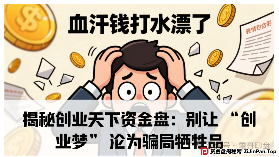 【震哥独家】揭秘创业天下资金盘：别让 “创业梦” 沦为骗局牺牲品